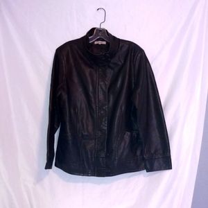 American Eagle brown faux leather jacket